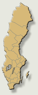 Sverigekarta med ln