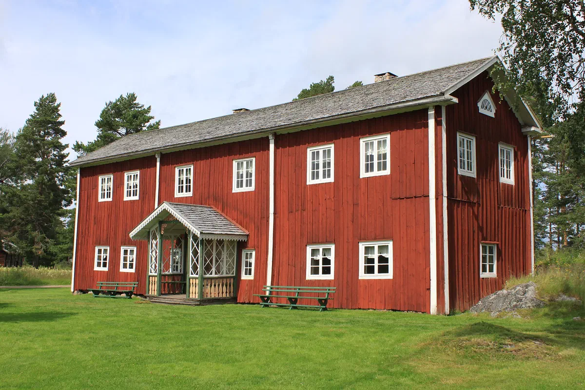Fågelsjö Gammelgård i Orsa finnmark – en av de sju hälsingegårdarna på Unescos världsarvslista.