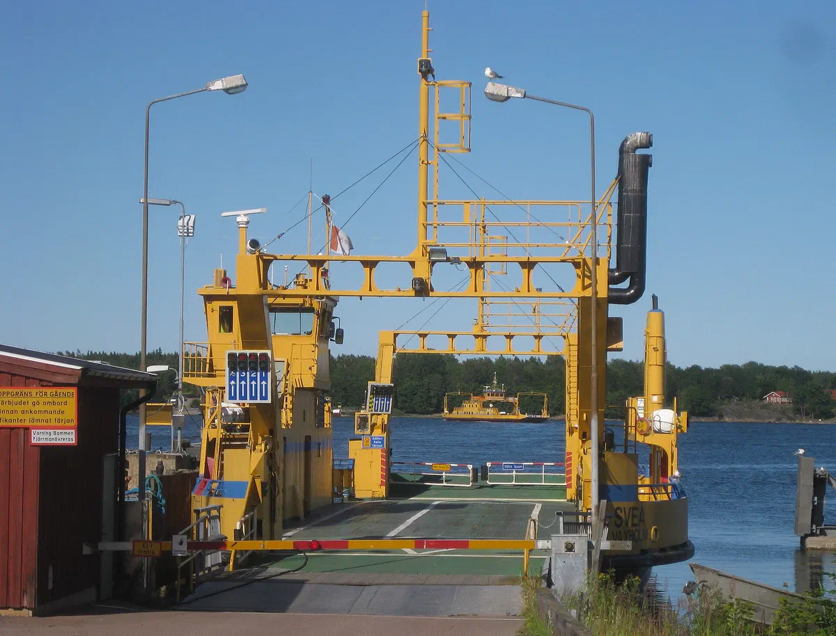 Gräsöfärjorna i Öregrundssundet.