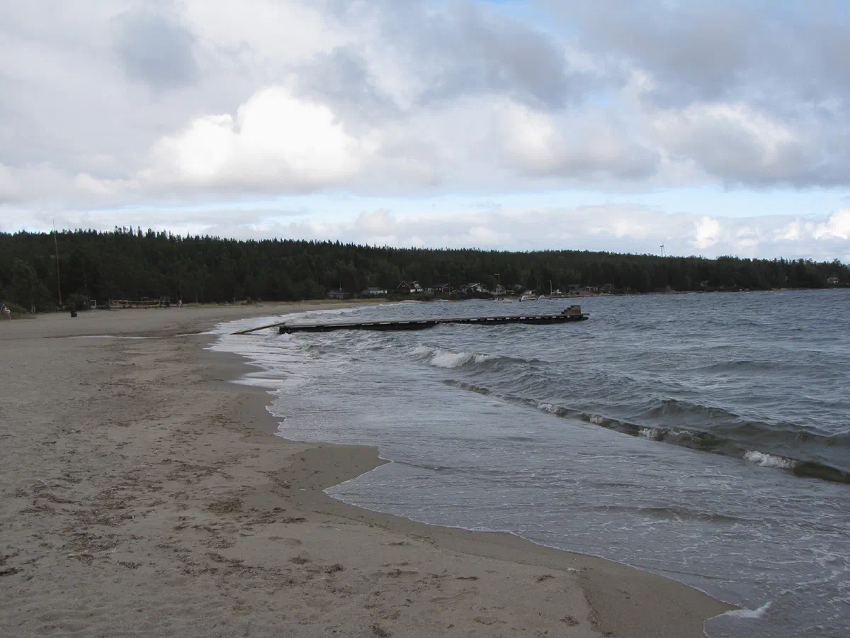 Gullviks havsbad utanför Örnsköldsvik.